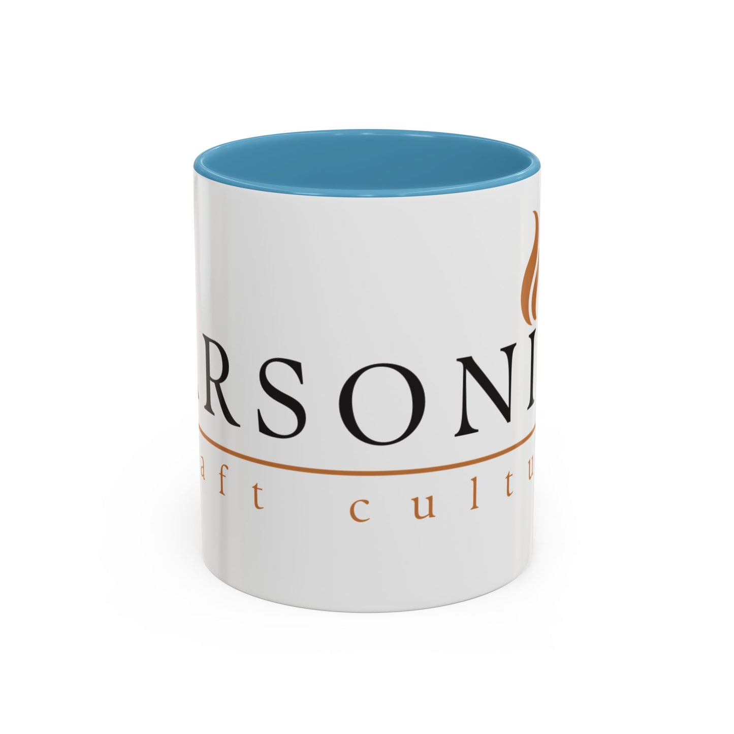 Barsonist Premium Coffee Mug - 11oz Ceramic with Accent Handle & Interior