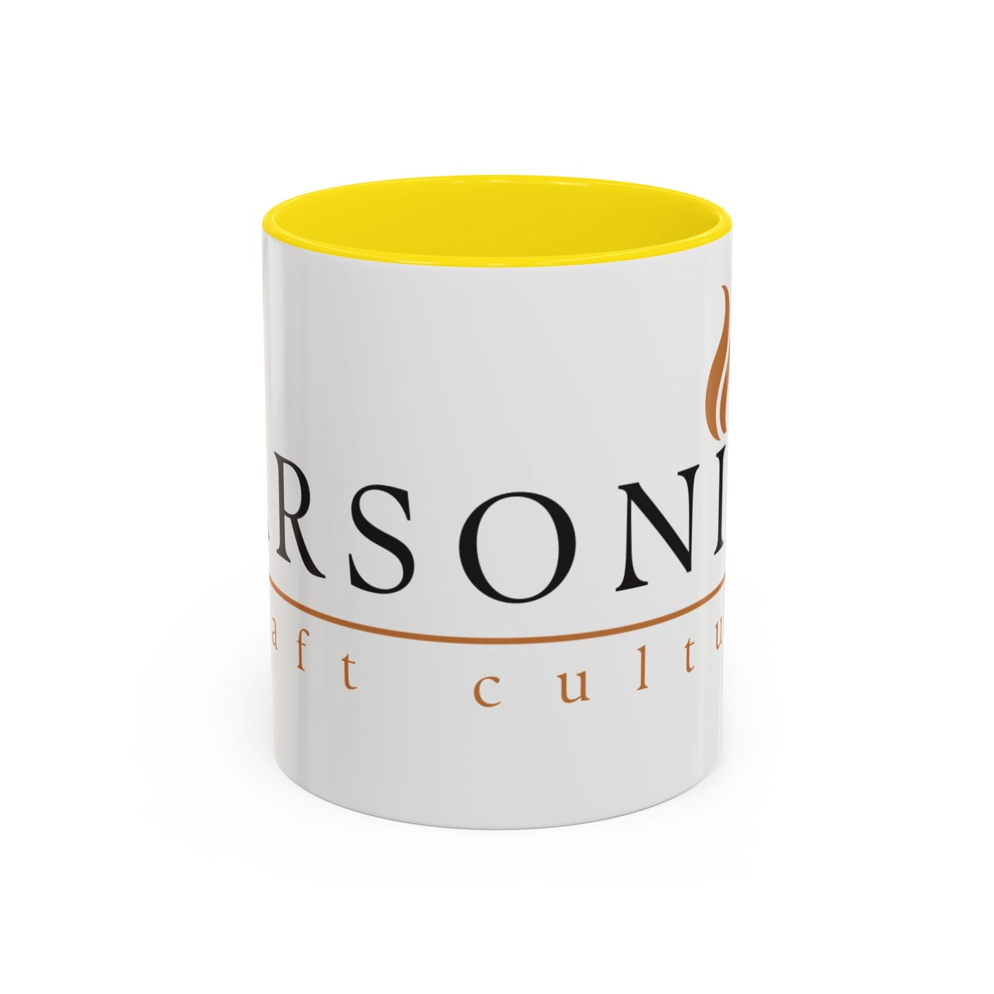 Barsonist Premium Coffee Mug - 11oz Ceramic with Accent Handle & Interior