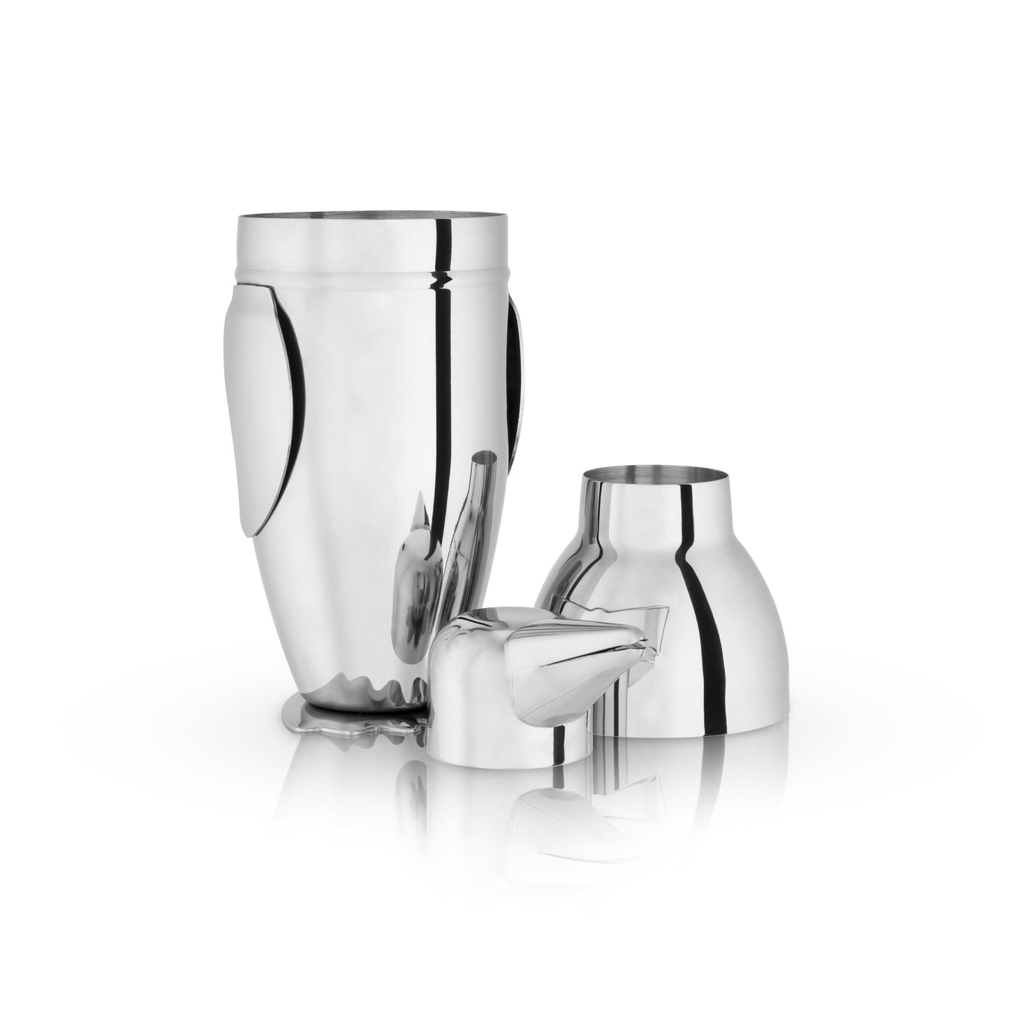 Professional Penguin Cocktail Shaker - 17oz Stainless Steel with Built-In Strainer