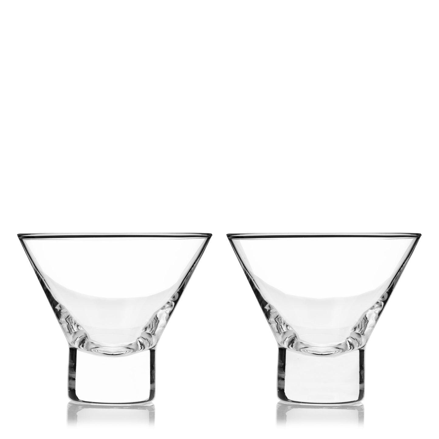 Raye Crystal Heavy Base Martini Glasses Viski®