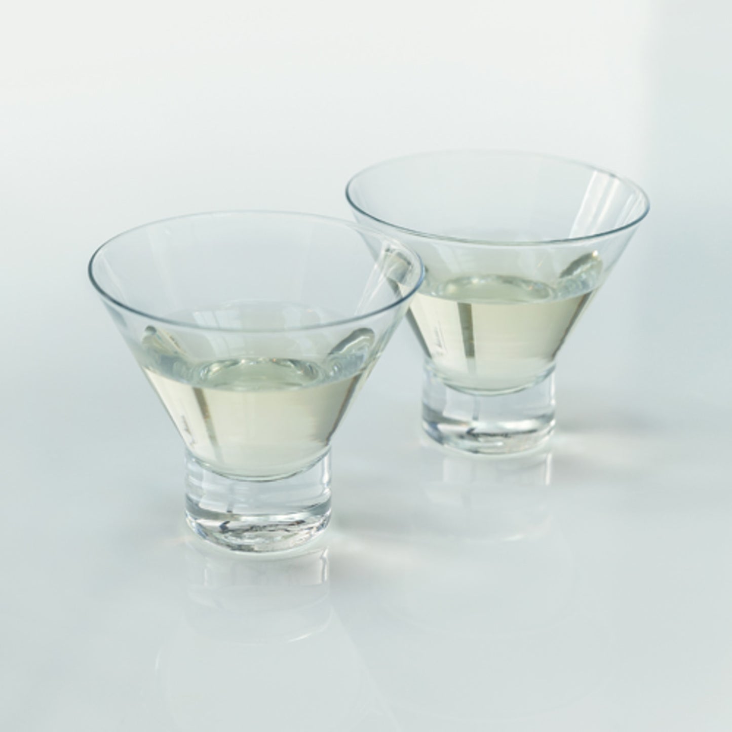Raye Crystal Heavy Base Martini Glasses Viski®