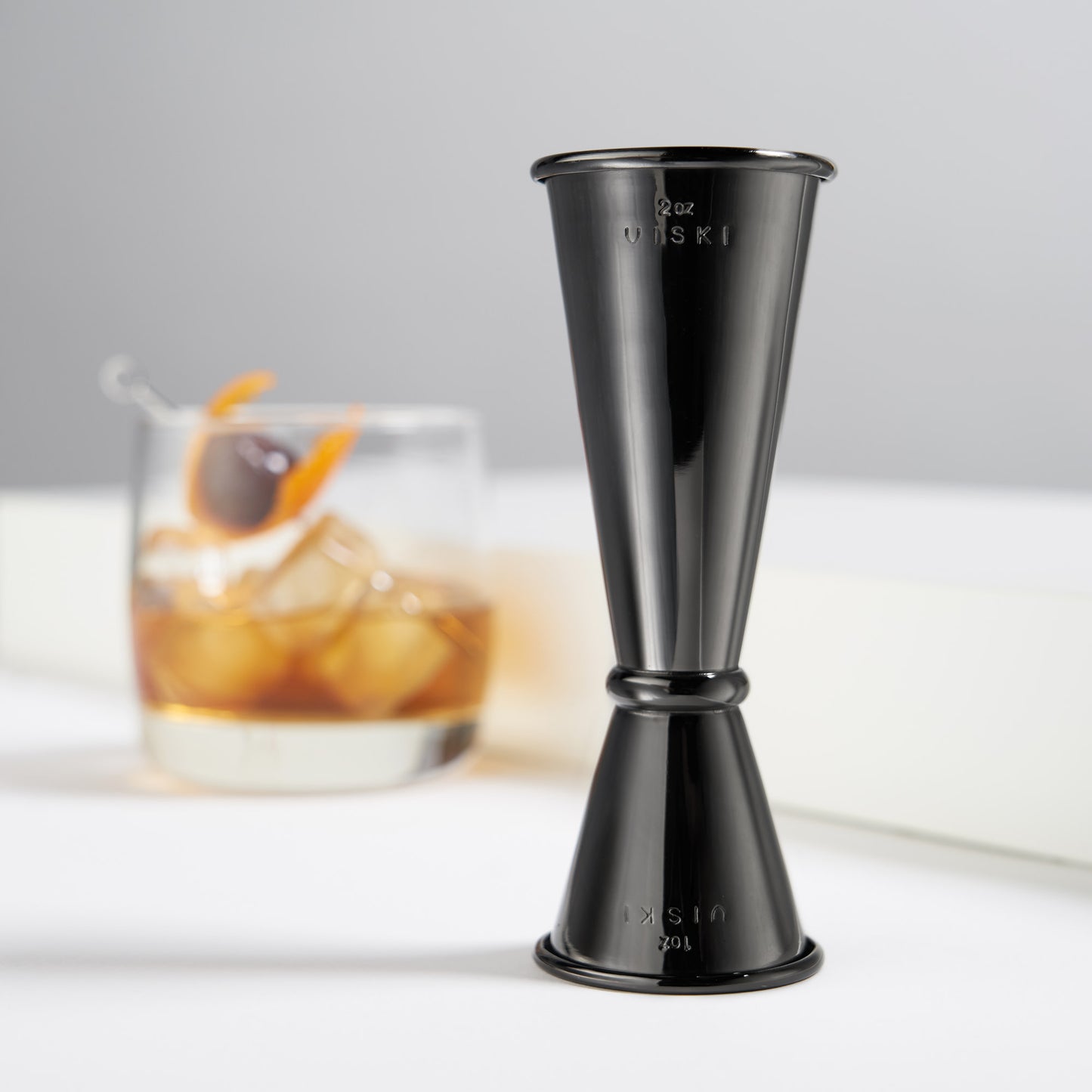 Large Gunmetal Japanese Style Jigger by Viski® - Premium Double Cocktail Measuring Tool