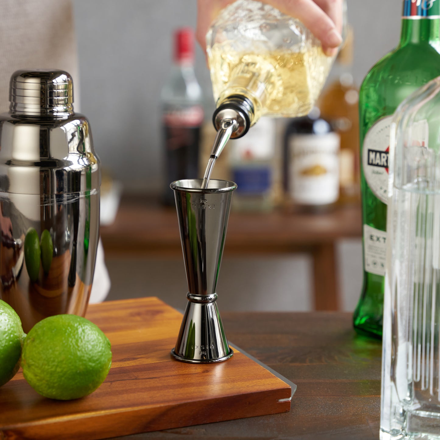 Large Gunmetal Japanese Style Jigger by Viski® - Premium Double Cocktail Measuring Tool