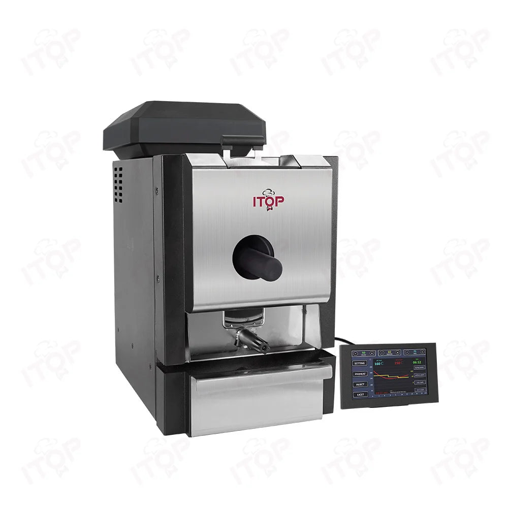ITOP Electric Coffee Roaster – Dual Probe, LCD Touch, Brushless Motor