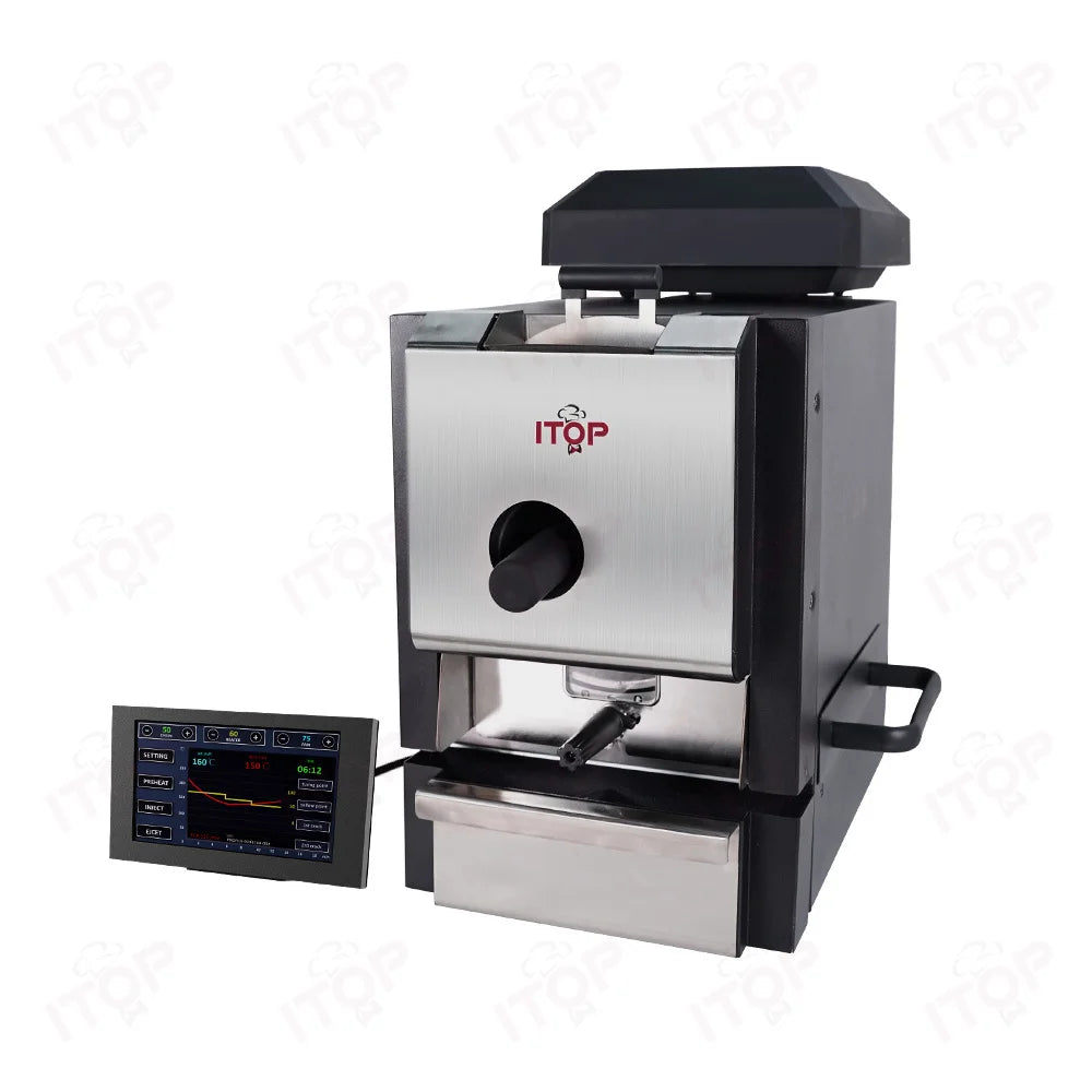 ITOP Electric Coffee Roaster – Dual Probe, LCD Touch, Brushless Motor