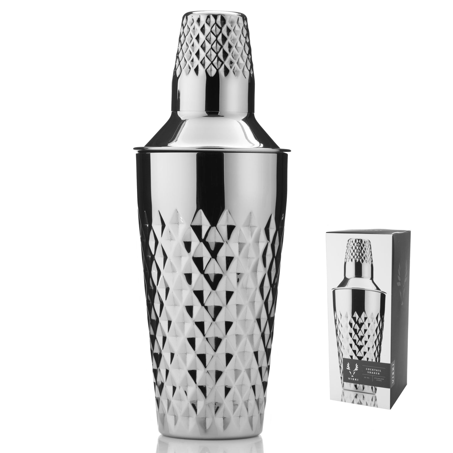 Irving Faceted Cocktail Shaker in Silver Viski®