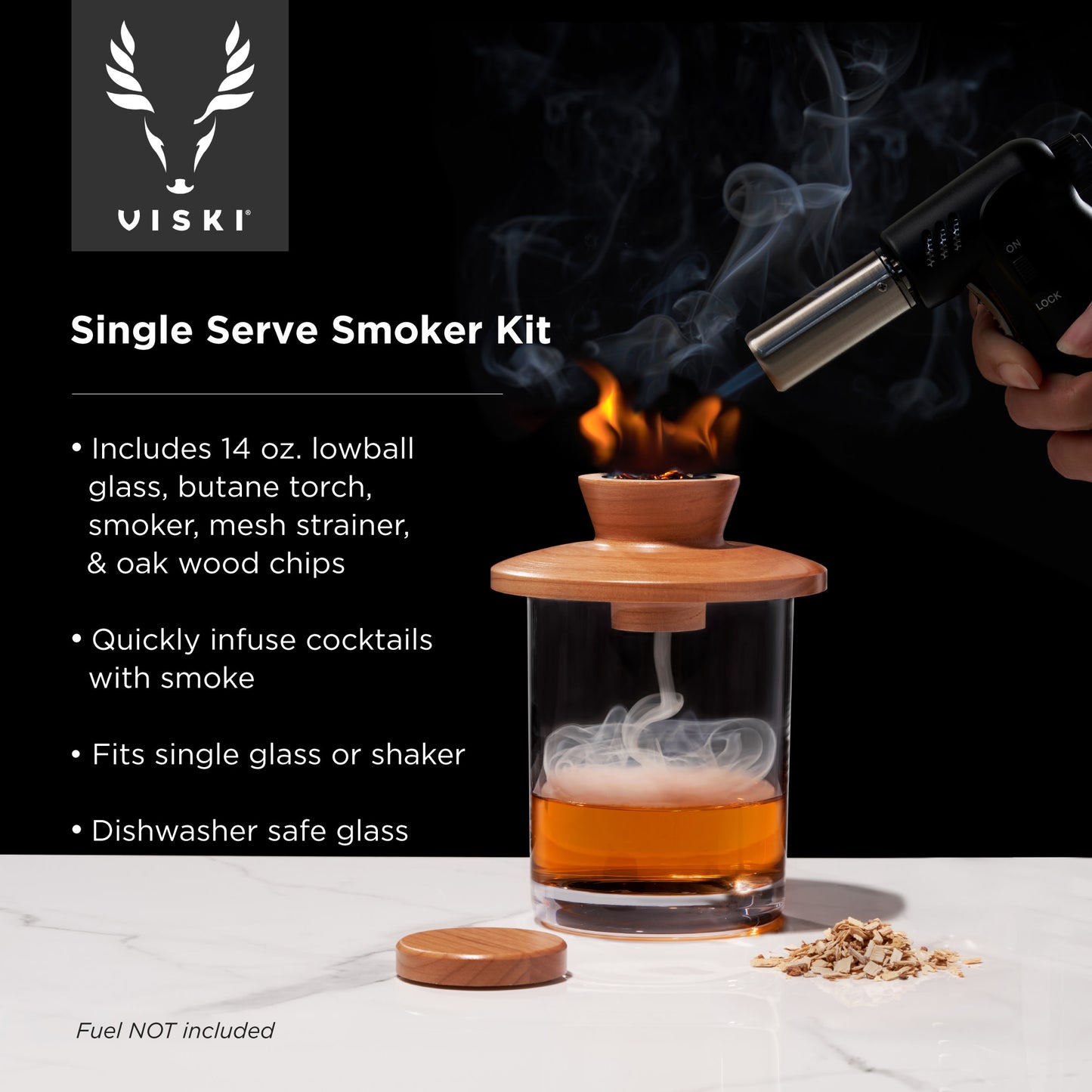 4-piece Alchemi Single Serve Smoker Kit Viski®