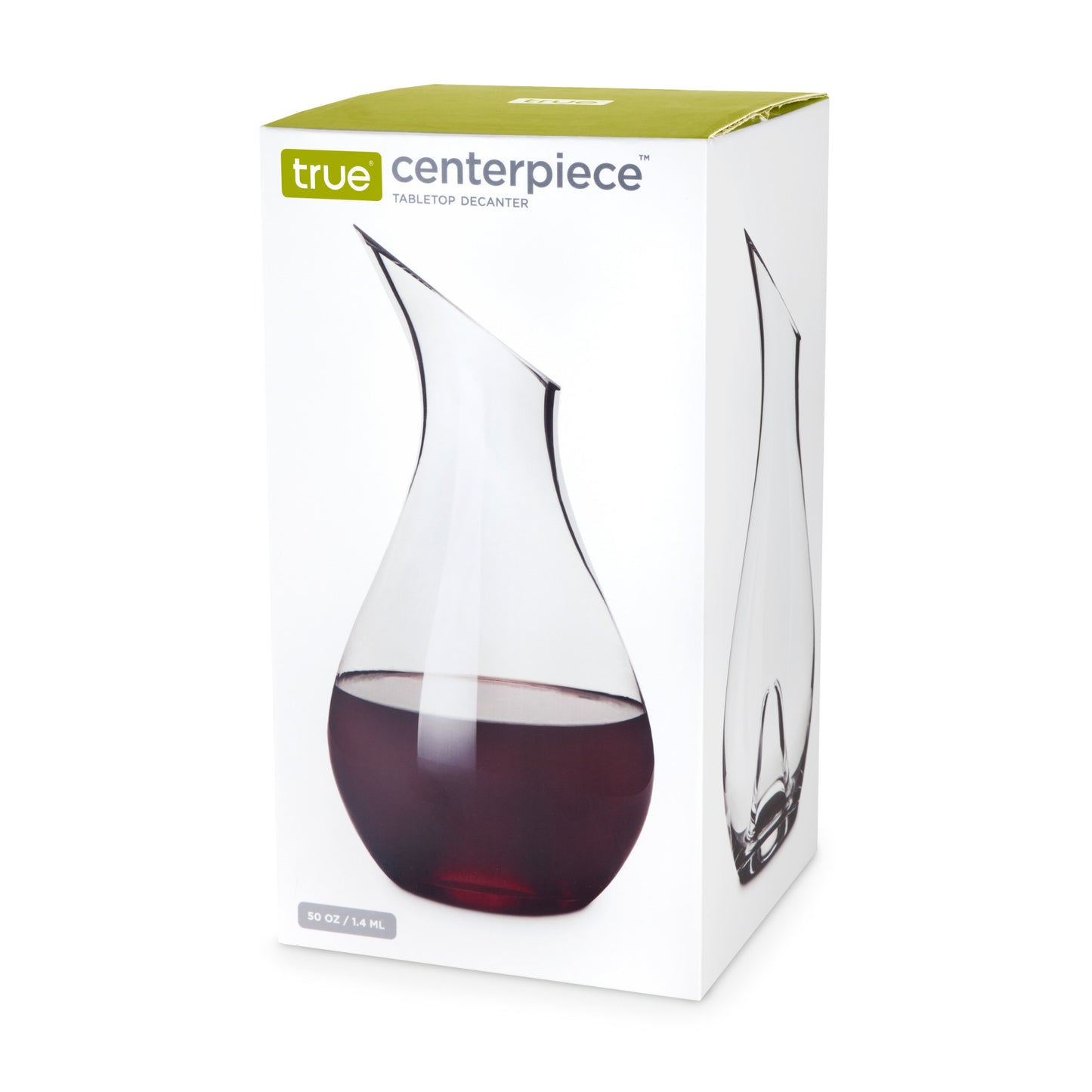 Centerpiece Tabletop Wine Decanter - Crystal Glass Aerator with Hourglass Design