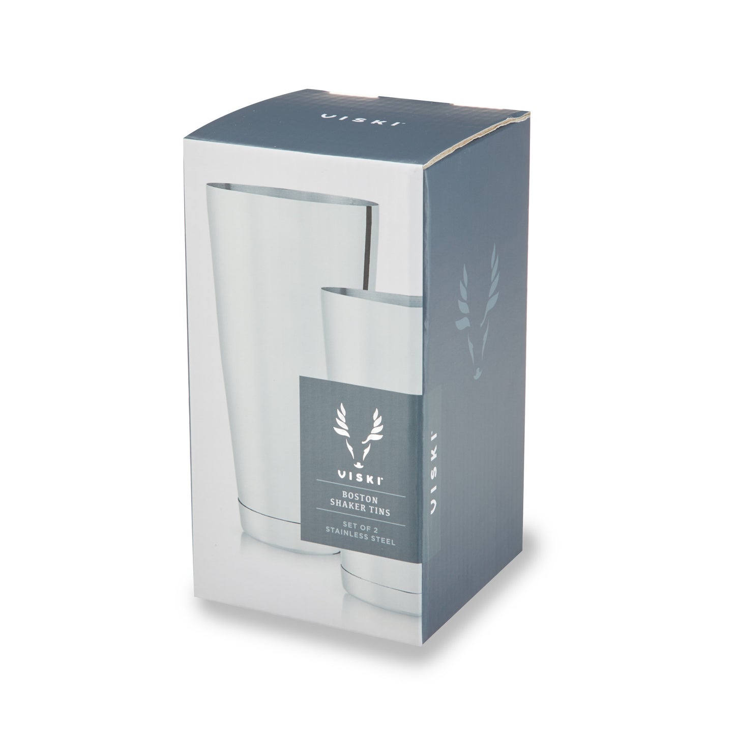 2-Piece Harrison Shaker Tin Set in Stainless Steel Viski®