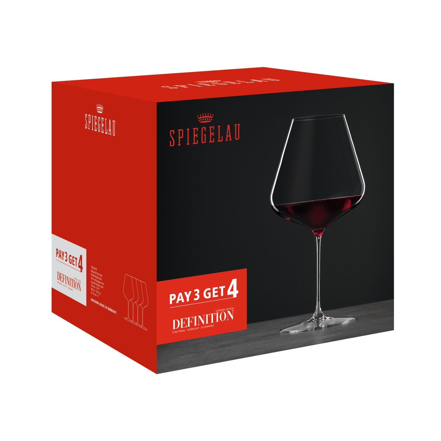 Spiegelau Definition Burgundy Glass (set of 4)
