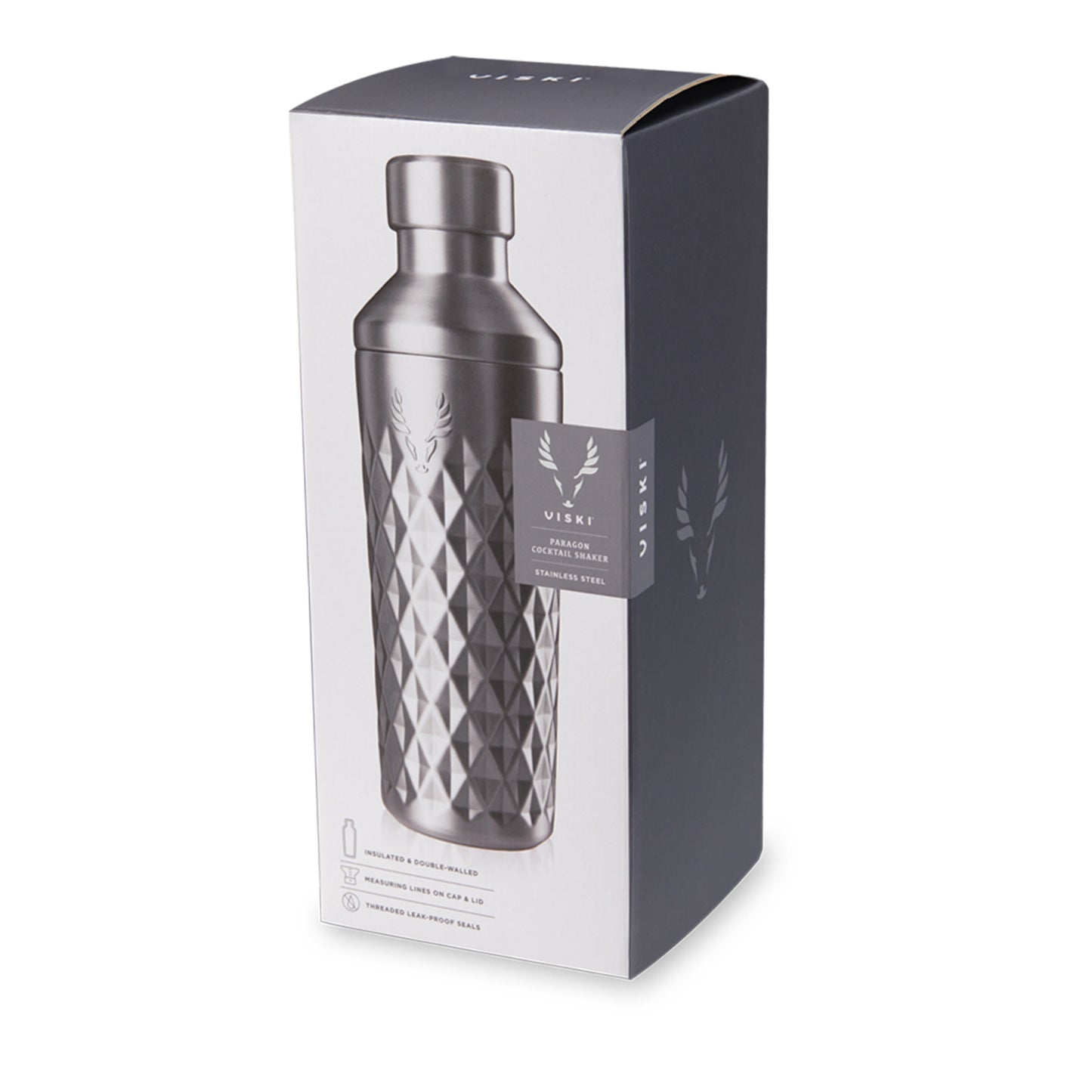 Paragon Platinum Double-Walled Cocktail Shaker by Viski | Barsonist