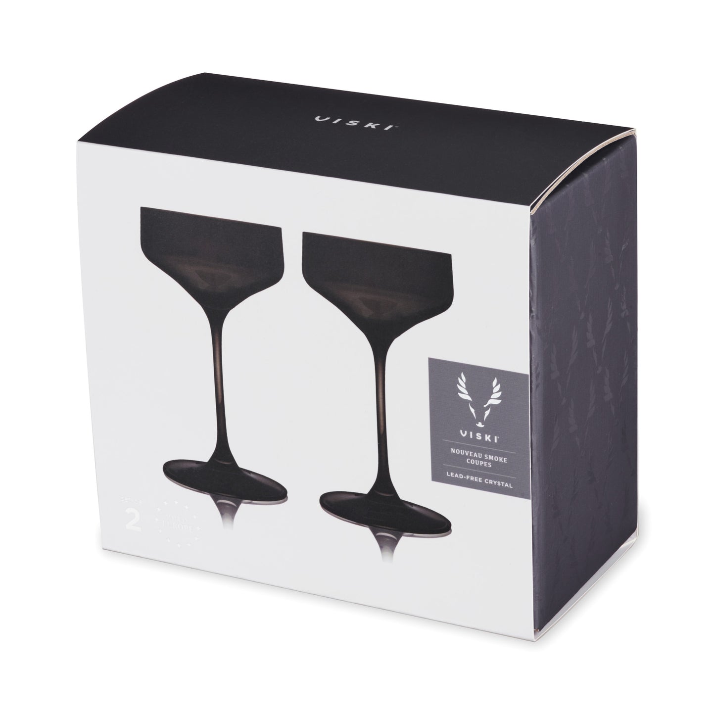 Reserve Nouveau Smoke Coupe Glasses Viski® (Set of 2)