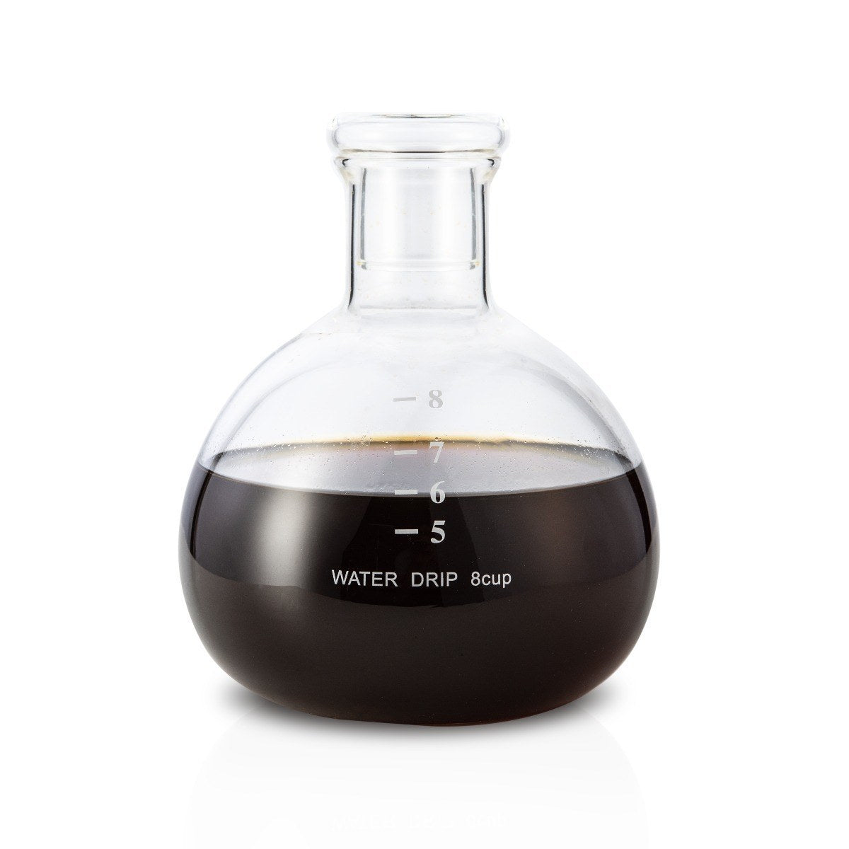 Yama Glass Cold Brew Tower - Curved Brown Wood Frame | 32oz Kyoto-Style Slow Drip Coffee Brewer | Barsonist