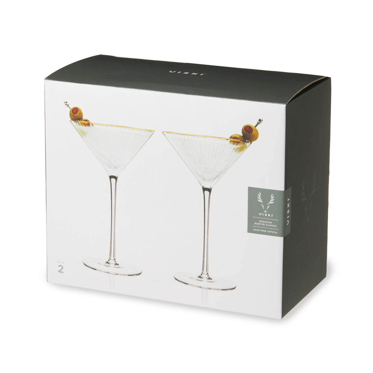 Meridian Crystal Martini Glasses Viski® (Set of 2)