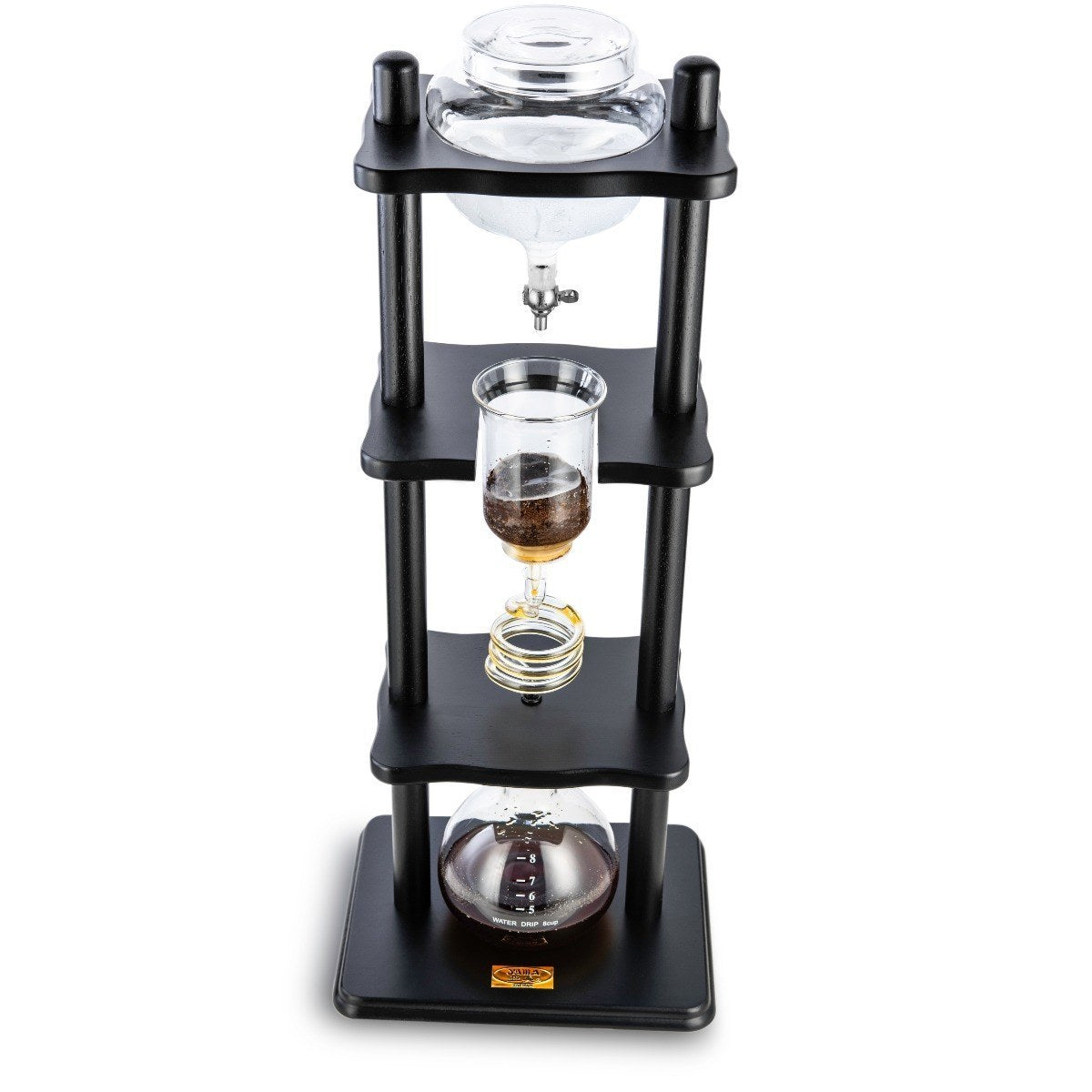 Yama Glass Cold Brew Tower – Black Frame, 32 oz | Barsonist