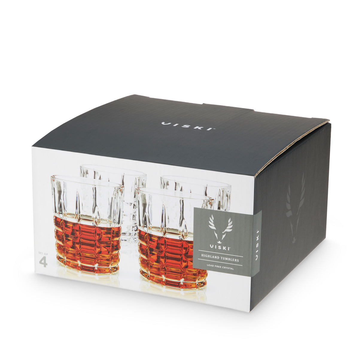 Highland Crystal Rocks Glasses Viski® (Set of 4)