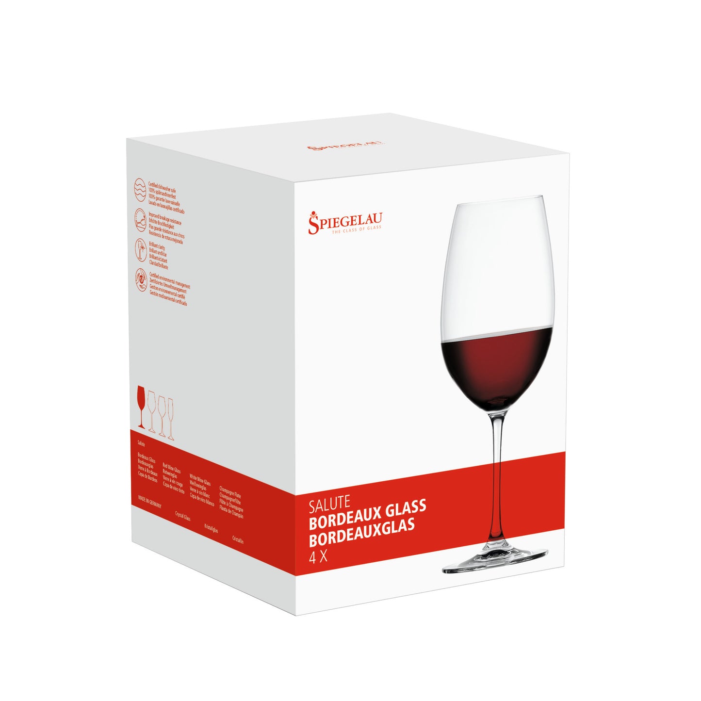 Spiegelau Salute 25 oz Bordeaux Glasses (Set of 4)