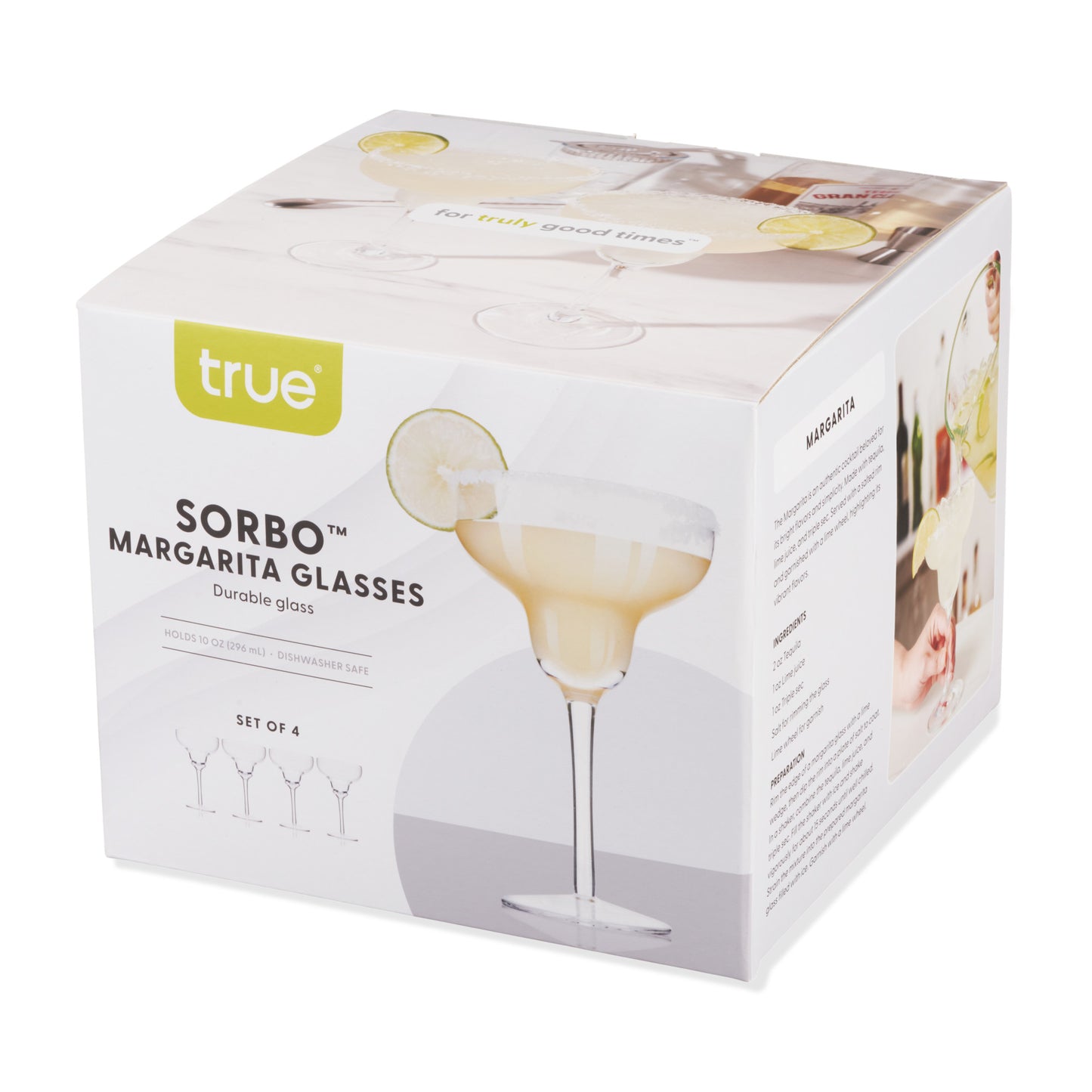 Margarita Glasses, Set of 4 by True