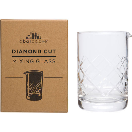 Diamond Cut Cocktail Mixing Glass | Barsonist