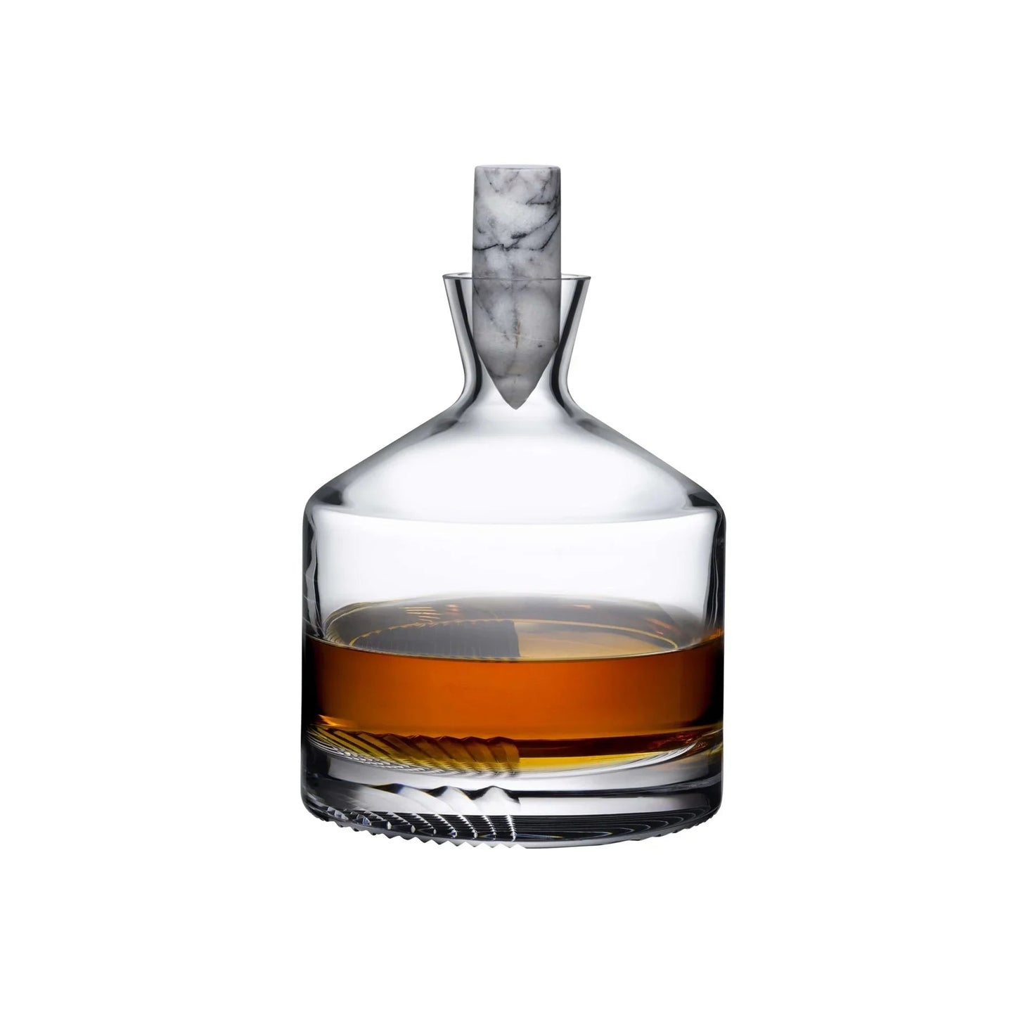 NUDE Alba Whiskey Decanter and Glass Gift Set, Lead-Free Crystal by Joe Doucet | Barsonist