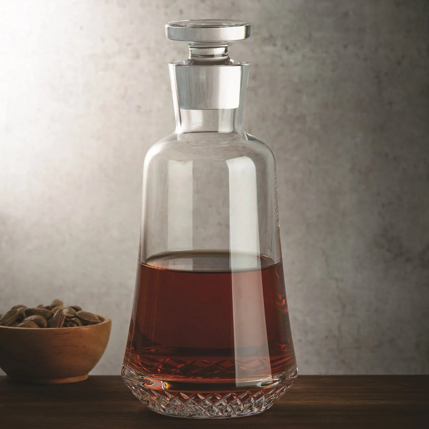 NUDE Paris Whiskey Decanter, Lead-Free Crystal with Architectural Engraving | Barsonist