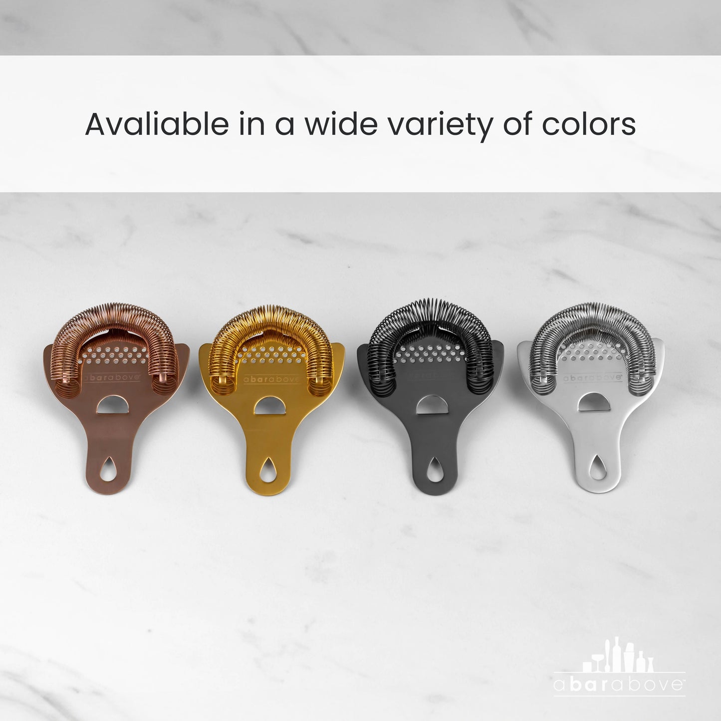 Professional Stainless Steel Hawthorne Strainer - Ergonomic Cocktail Strainer with Fine-Coil Spring and Weld-Free Design