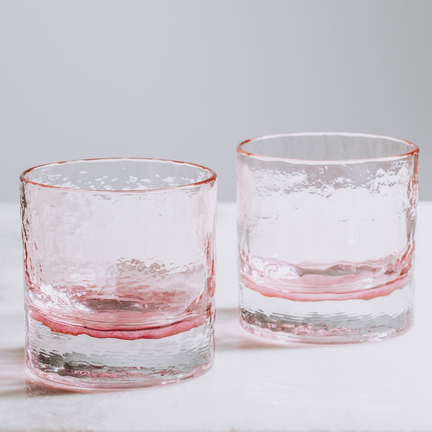 Hand-Blown Rocks Glasses – Set of 2 | Tacoma Museum of Glassblowing | Made in USA | Barsonist