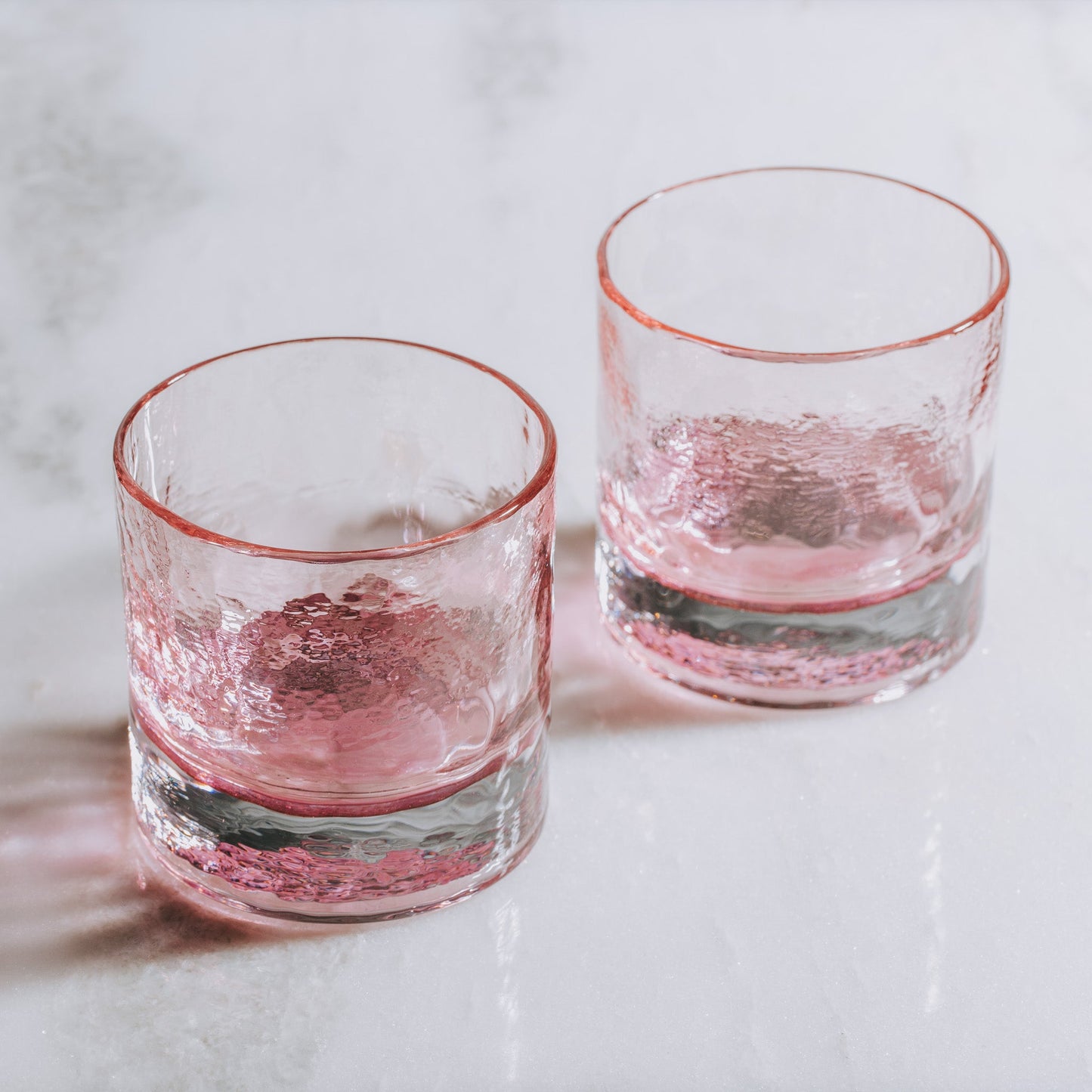 Hand-Blown Rocks Glasses – Set of 2 | Tacoma Museum of Glassblowing | Made in USA | Barsonist