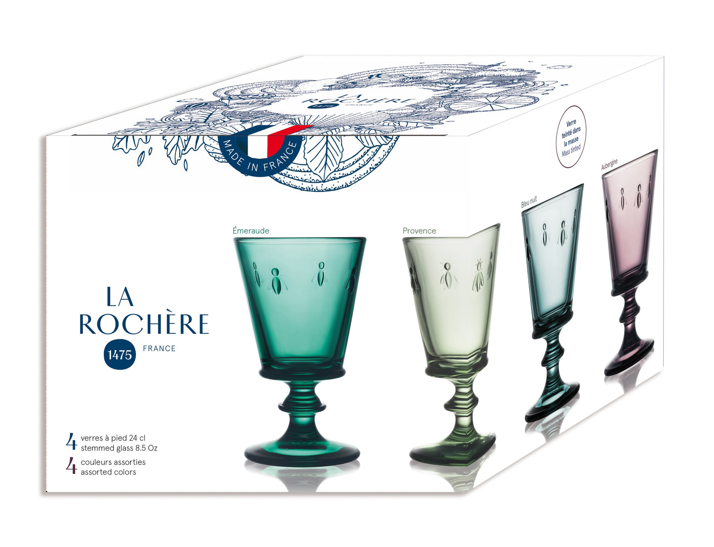 Bee Wine Assorted Set of 4 by La Rochère | Barsonist