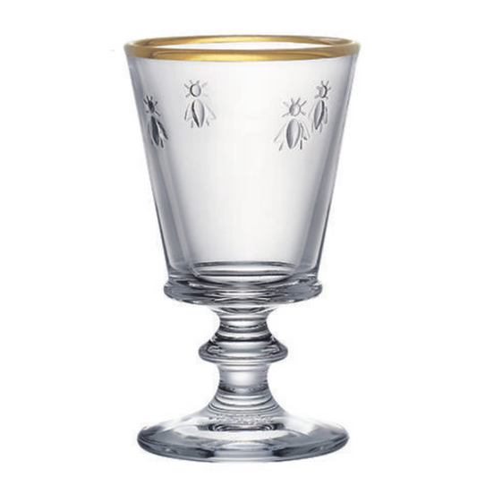 Gold-Rim Bee Wine Glasses Set of 4 by La Rochère | Barsonist