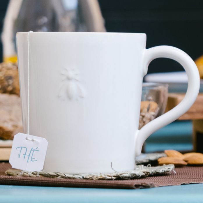 Bee Ceramic Coffee Mugs Set of 2 by La Rochère | Barsonist