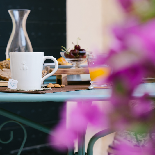 Bee Ceramic Coffee Mugs Set of 2 by La Rochère | Barsonist