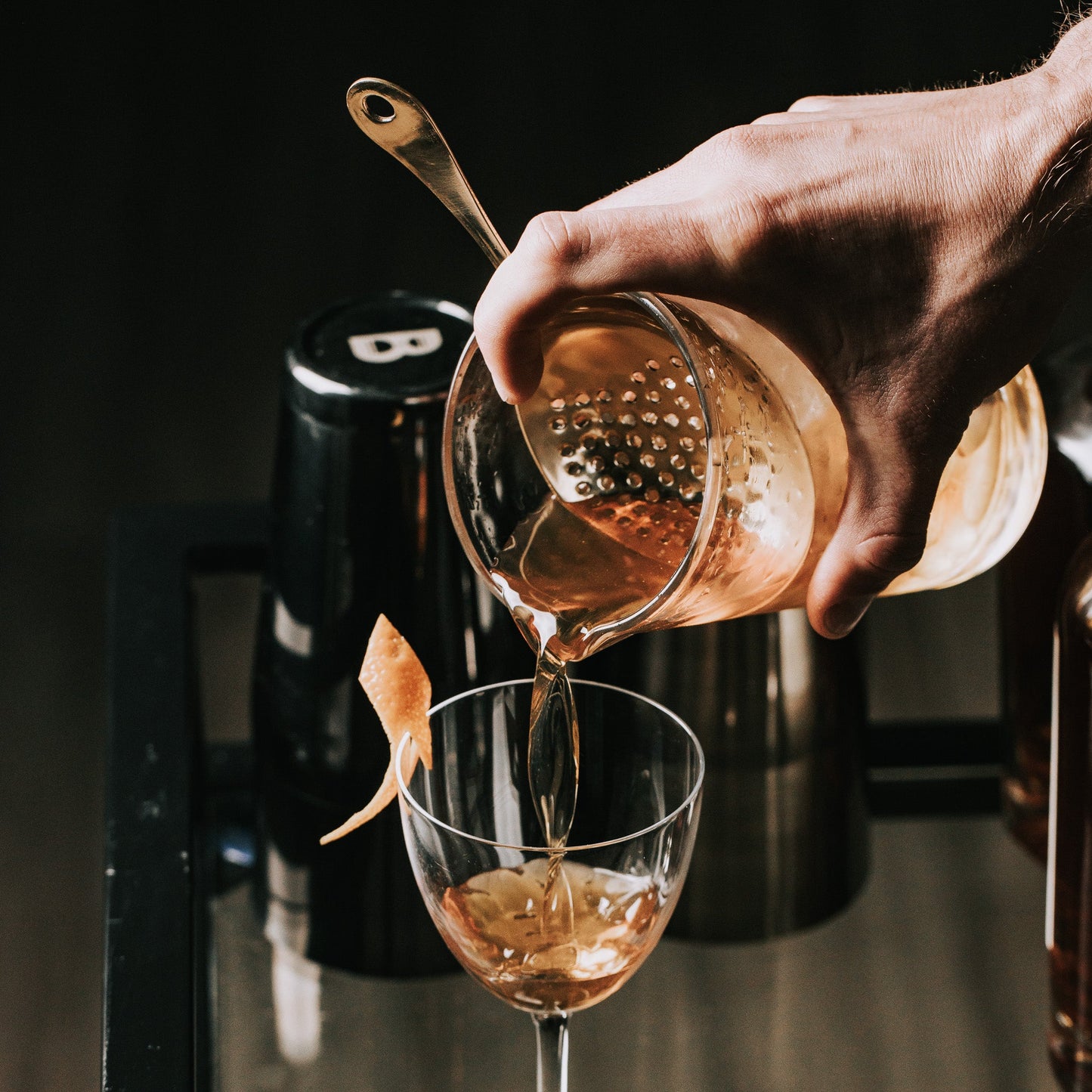 Professional Heavy Julep Strainer - Weighted Cocktail Bar Tool | Barsonist