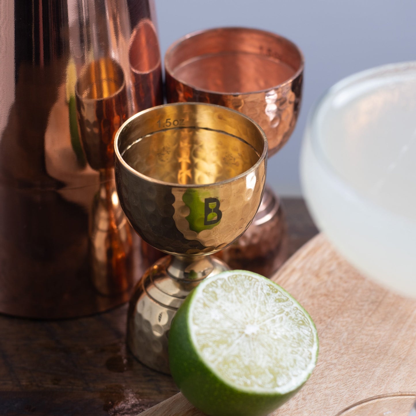 Hammered Bell Jigger - Handcrafted Bartender Precision Tool | Barsonist