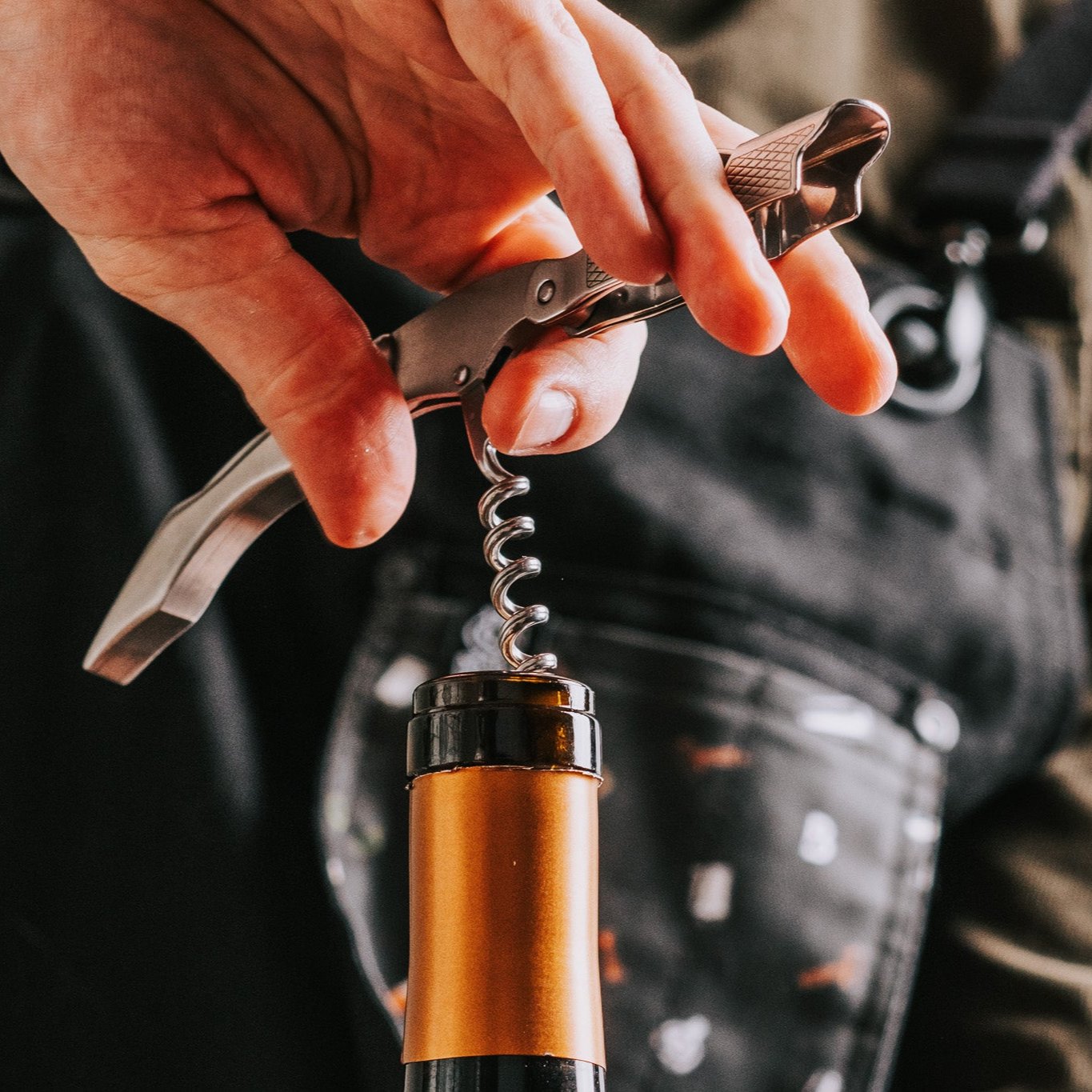 Professional Wine Key - Double-Hinged Waiter's Corkscrew | Barsonist