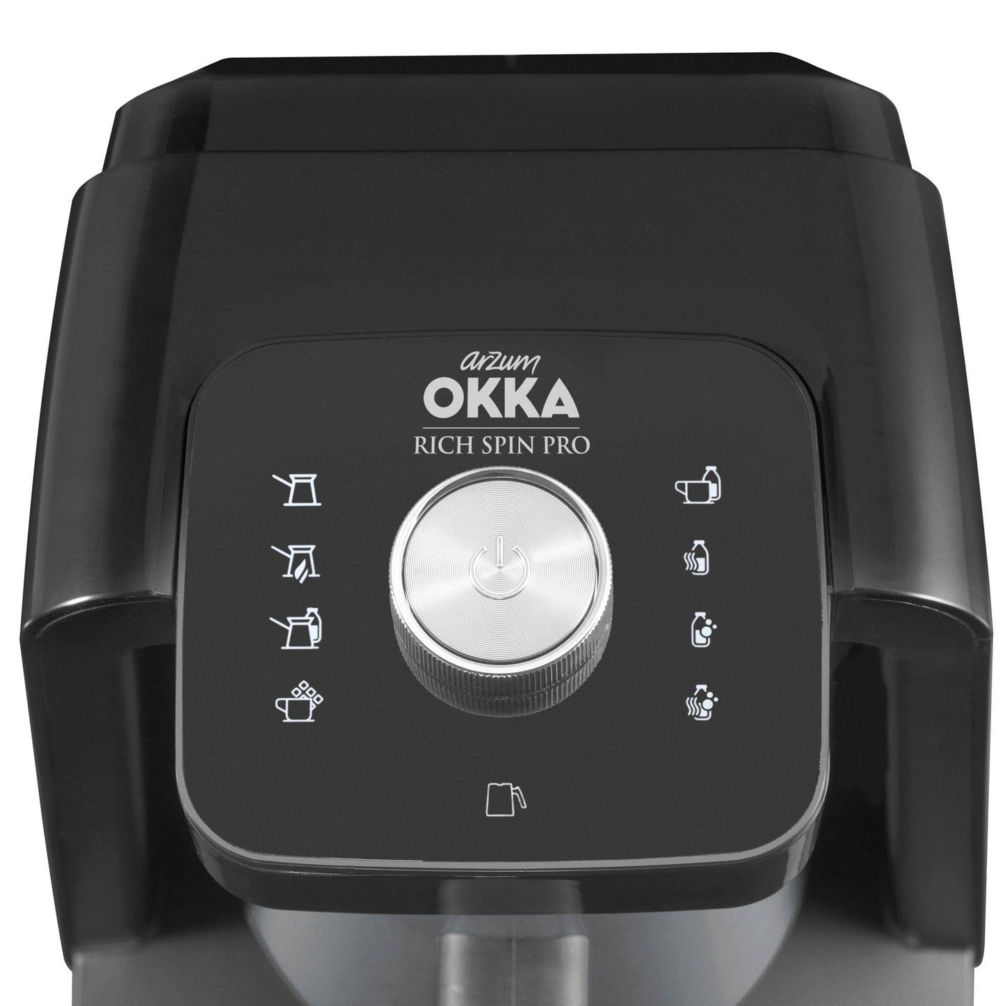 Arzum Okka Rich Spin Pro Turkish Coffee Maker with Milk Frother, 5 Cup, Stainless Steel | Barsonist