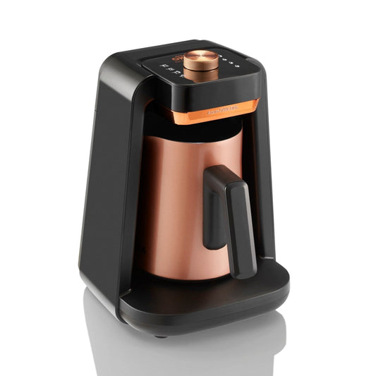 Arzum Okka Rich Spin Pro Turkish Coffee Maker with Milk Frother, 5 Cup, Stainless Steel | Barsonist
