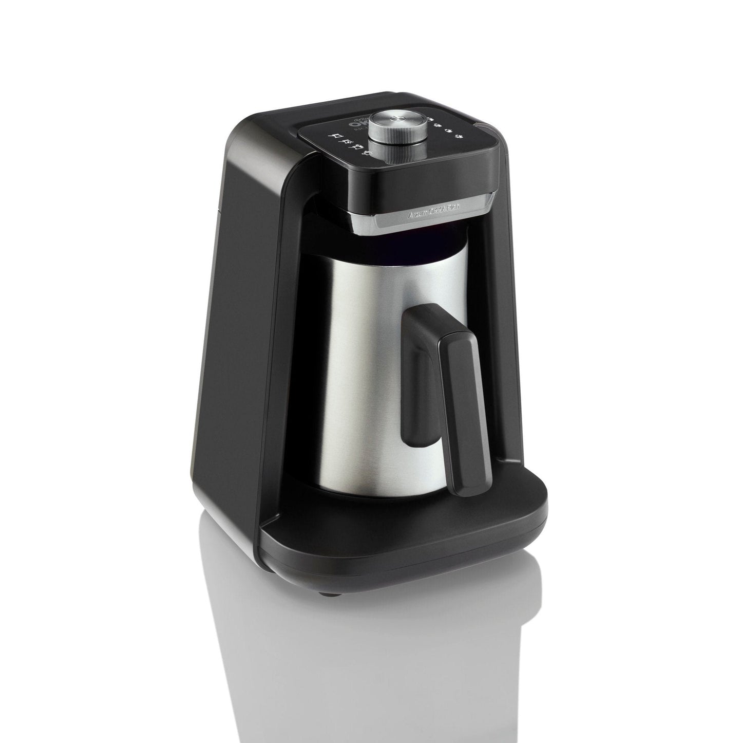 Arzum Okka Rich Spin Pro Turkish Coffee Maker with Milk Frother, 5 Cup, Stainless Steel | Barsonist