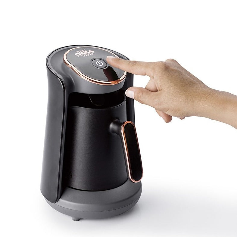 Arzum Okka Minio Automatic Turkish Coffee Maker Black Silver | Barsonist