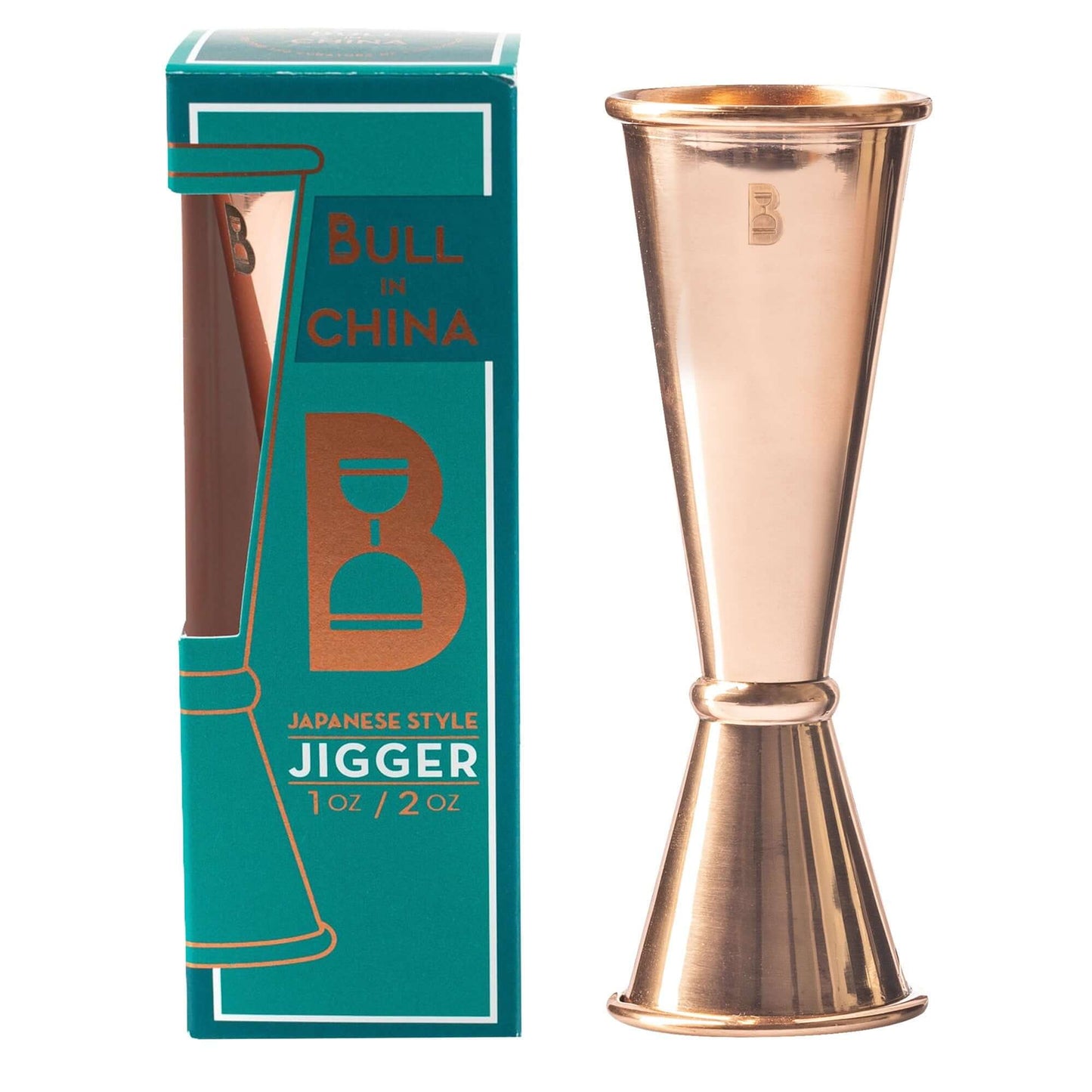 Solid Copper & Brass Japanese Jigger - 100% Metal Dual-Sided Measuring Tool | Barsonist