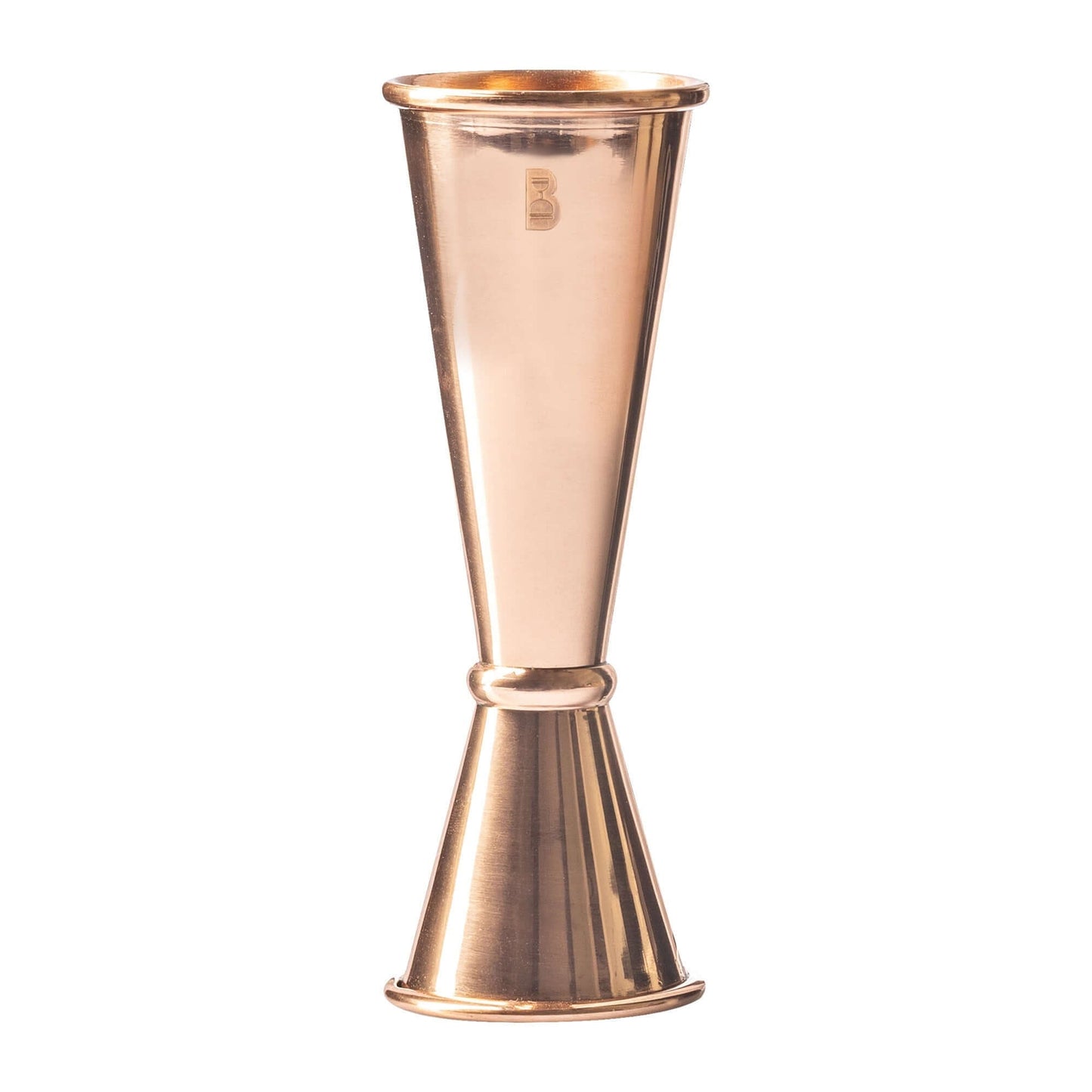 Solid Copper & Brass Japanese Jigger - 100% Metal Dual-Sided Measuring Tool | Barsonist