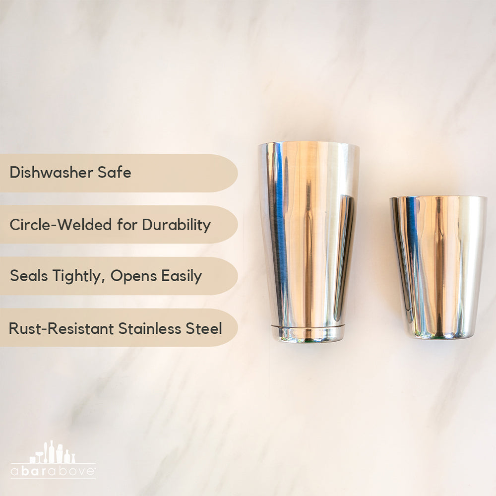 Stainless Steel Boston Shaker | Barsonist
