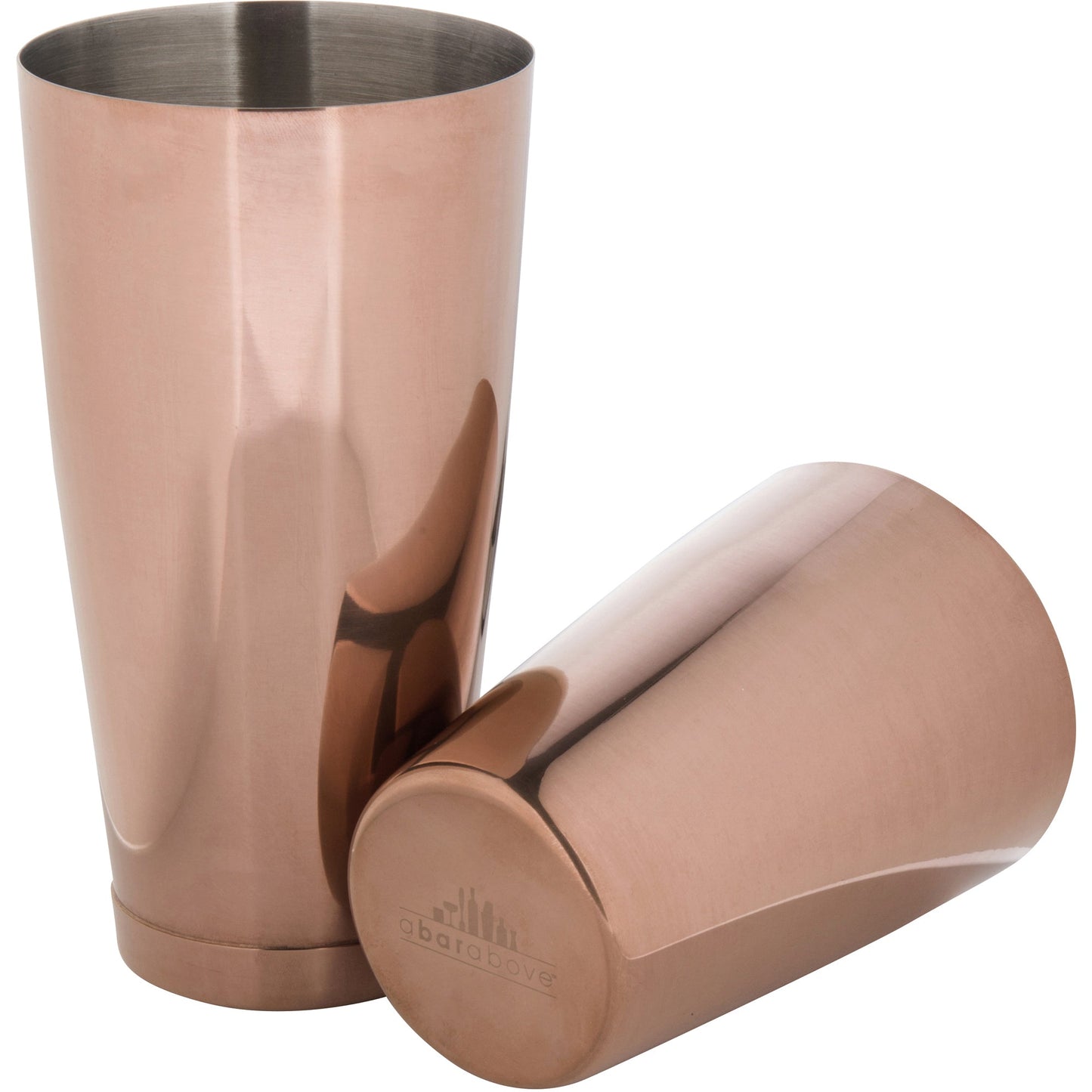 Professional Antique Copper Boston Shaker - Weighted 2-Piece Cocktail Shaker Set (28oz/18oz)