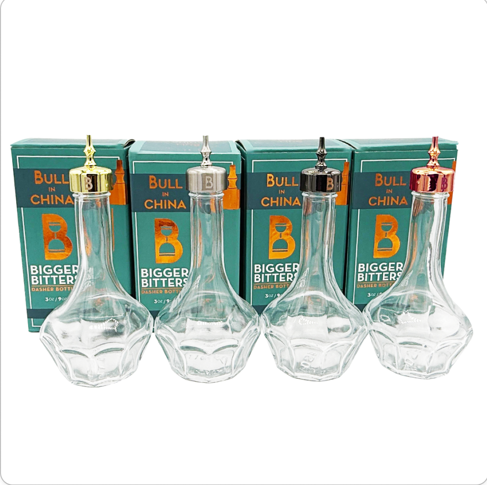 Bigger Bitters Bottles - 3oz/90ml Professional Dasher Bottles | High-Volume Bar Bitters Dispensers | Barsonist