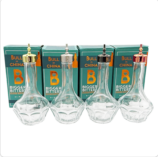 Bigger Bitters Bottles - 3oz/90ml Professional Dasher Bottles | High-Volume Bar Bitters Dispensers | Barsonist