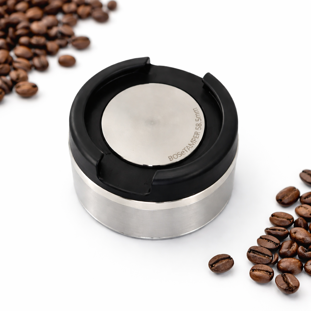 BOSeTamper 58.5mm Pro Espresso Tamper with Wireless Charger and Travel Case | Barsonist