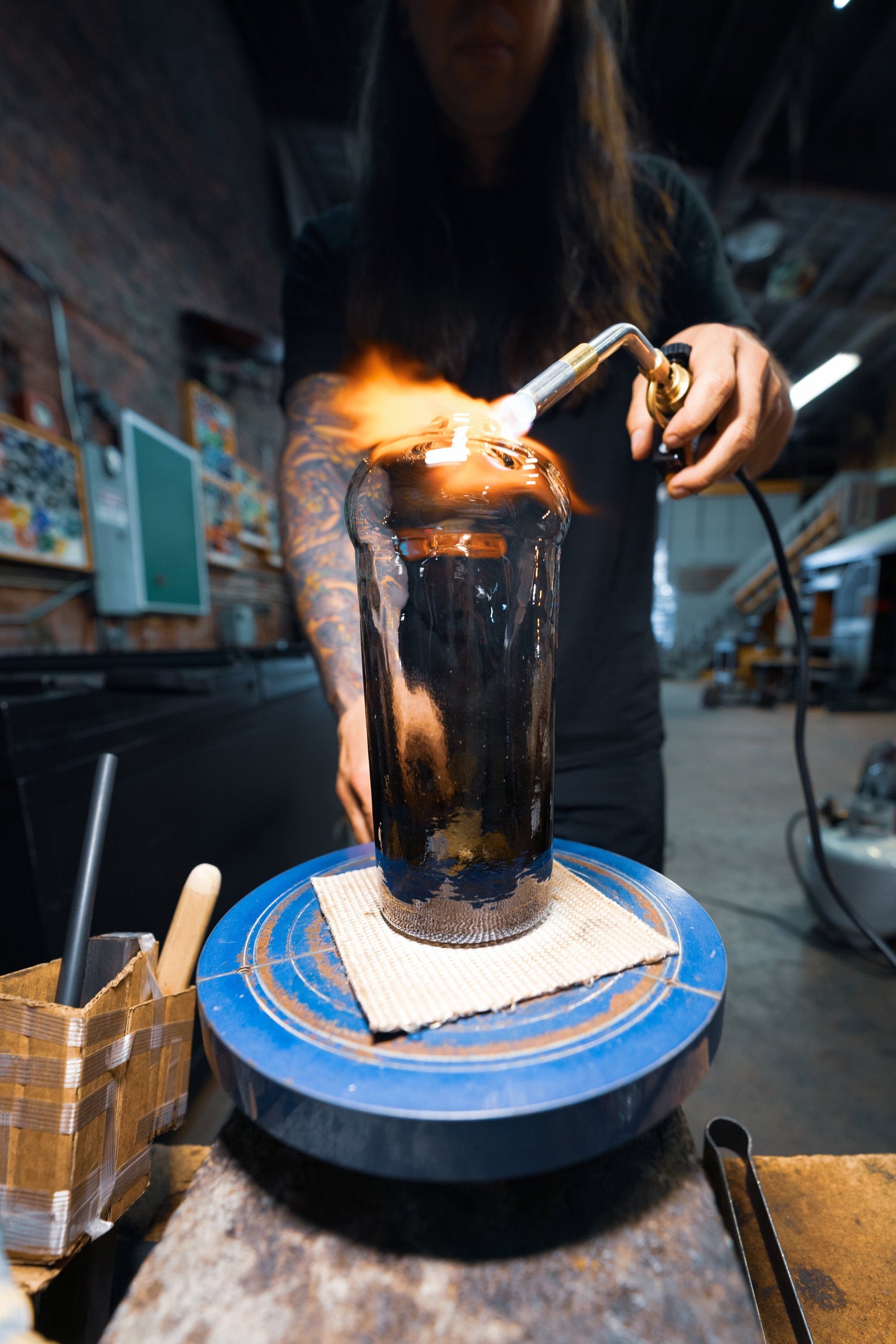 Artisan Mixing Glass – Death & Co. Collaboration Edition | Hand-Blown in Pacific Northwest | Barsonist