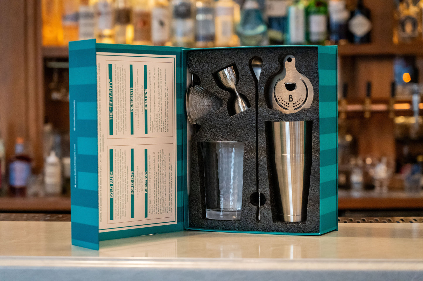 Complete Professional Cocktail Tool Set - 6-Piece Bartender Kit | Barsonist