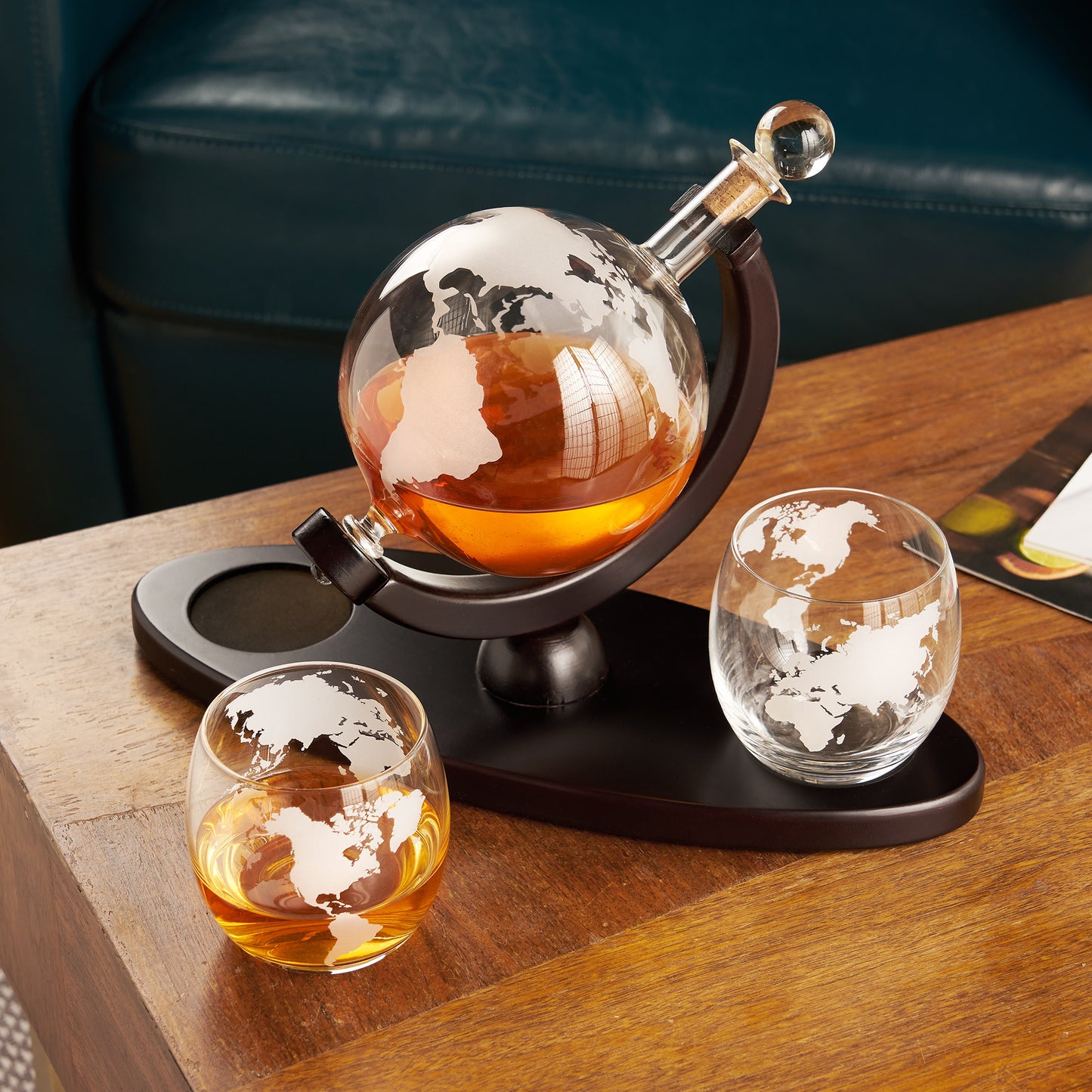 Globe Whiskey Decanter Set | Premium Barware - Viski