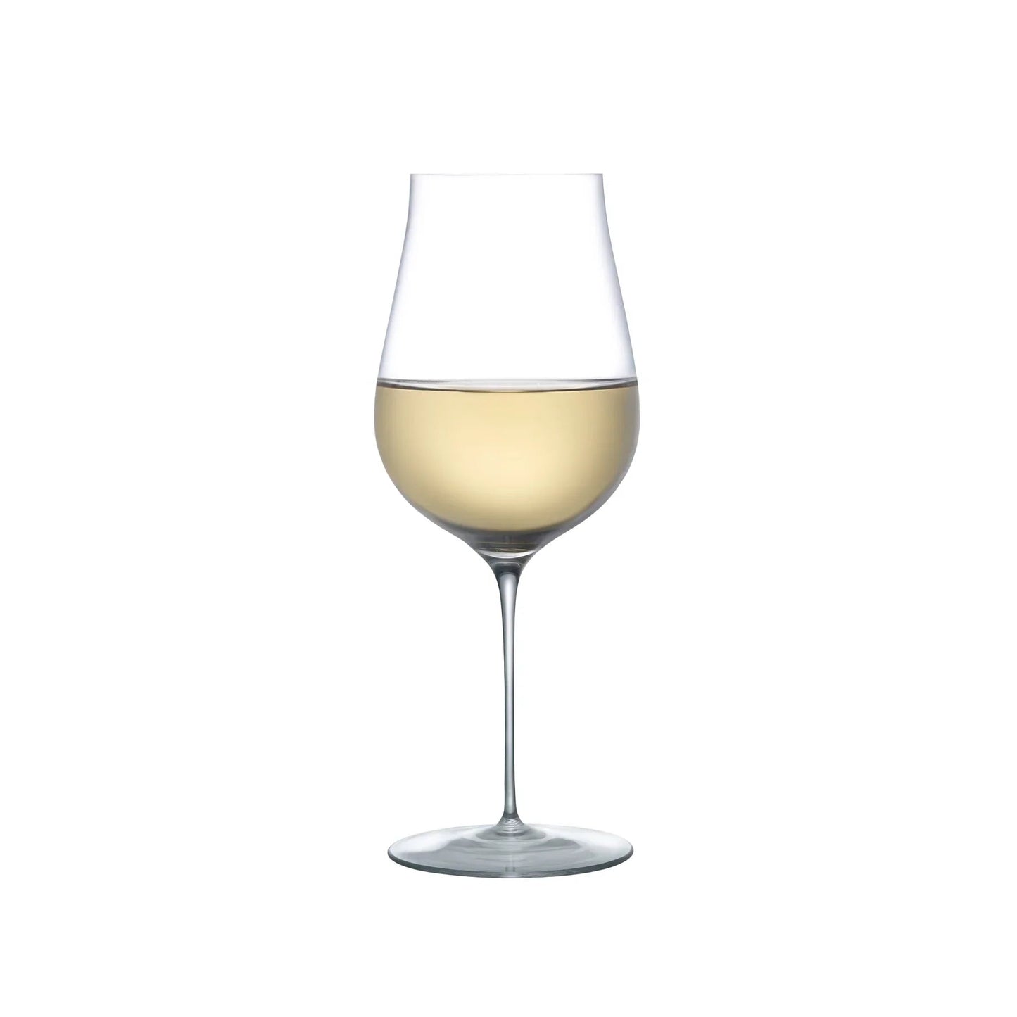 NUDE Ghost Zero Tulip White Wine Glass, Ion-Shielded Lead-Free Crystal | Barsonist